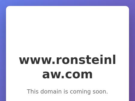 Law Office of Ronald M. Stein  Attorney at Law