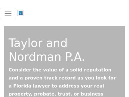 Taylor and Nordman, P.A.