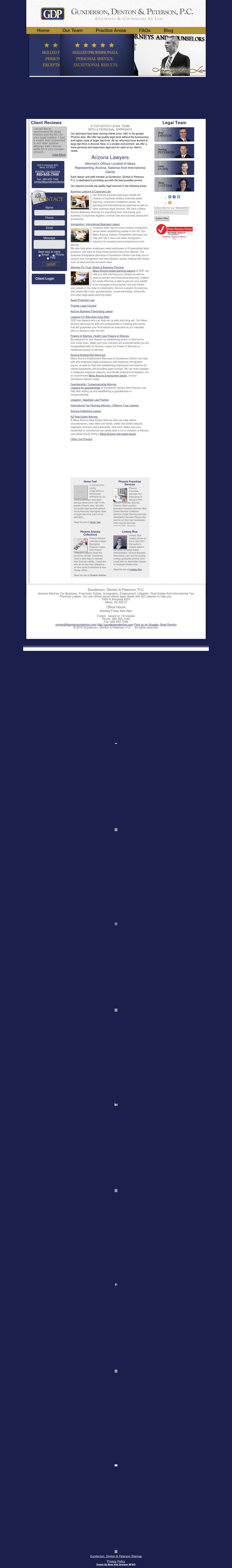 Gunderson, Denton & Peterson,P.C. - Mesa AZ Lawyers