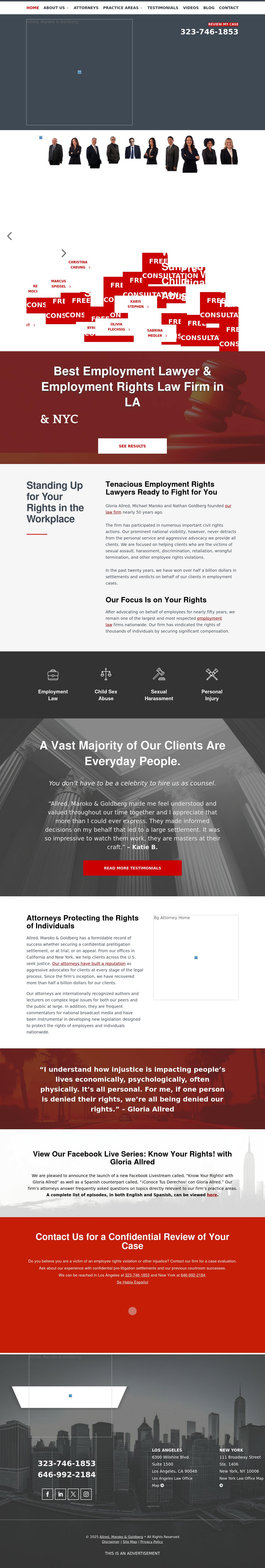 Allred, Maroko & Goldberg - Los Angeles CA Lawyers
