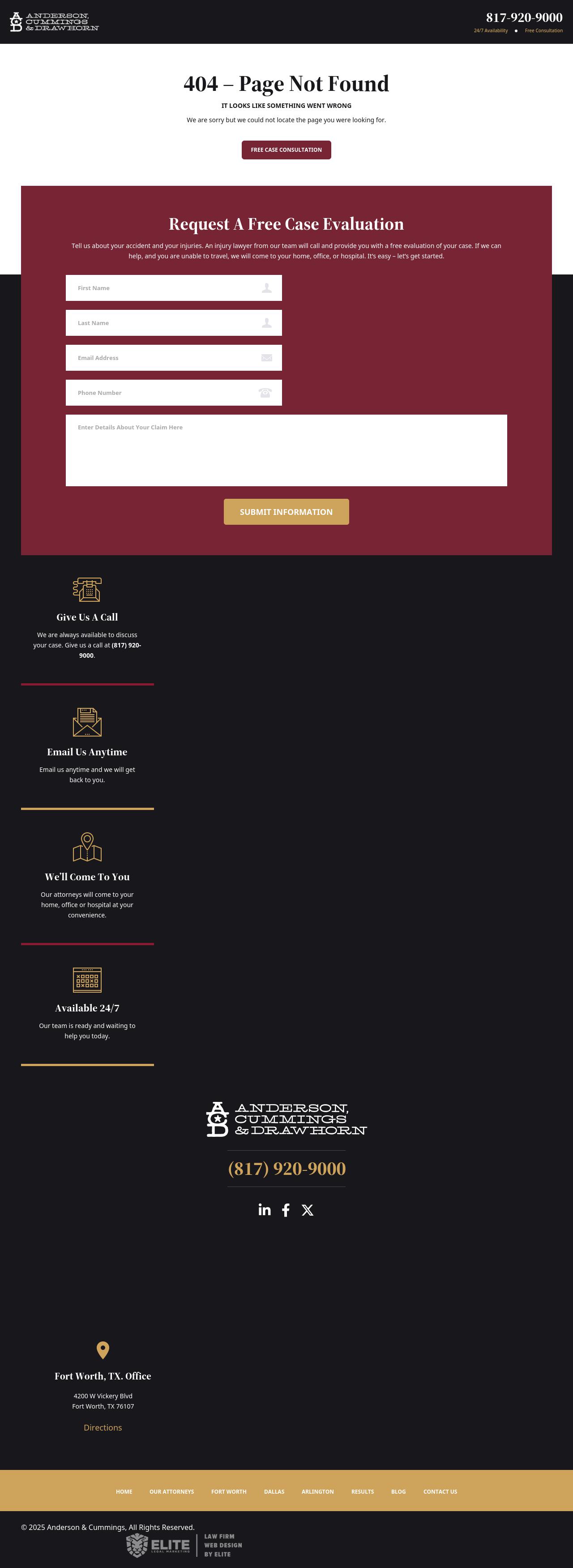 Anderson & Cummings - Fort Worth TX Lawyers