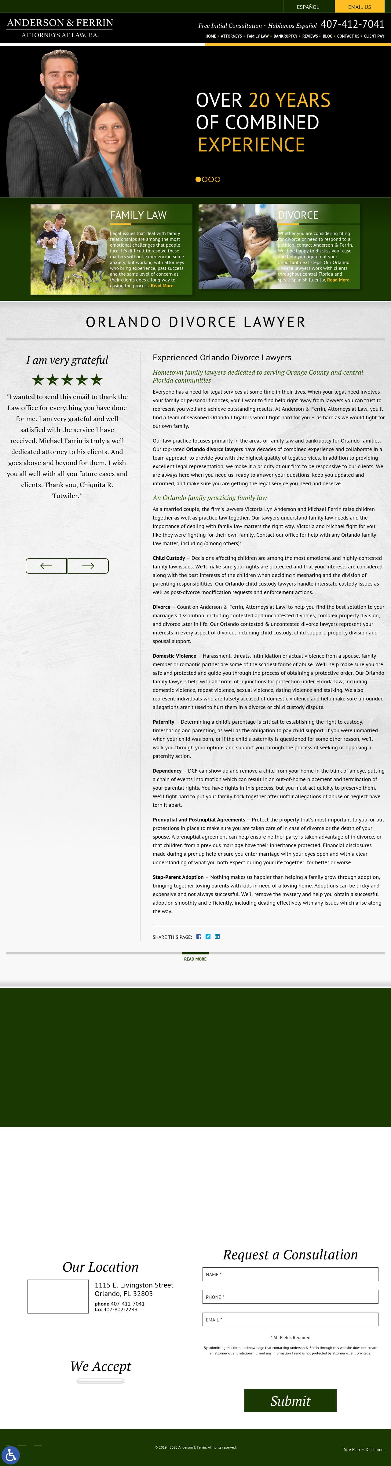 Anderson & Ferrin, Attorneys at Law, P.A. - Orlando FL Lawyers