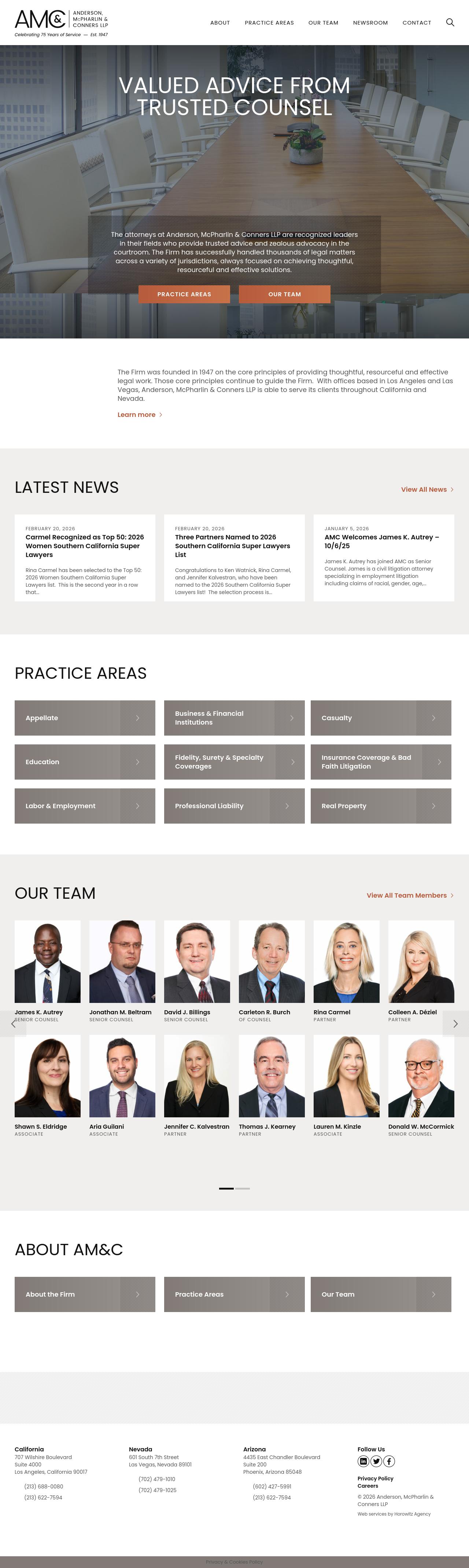 Anderson, McPharlin & Conners, LLP - Las Vegas NV Lawyers