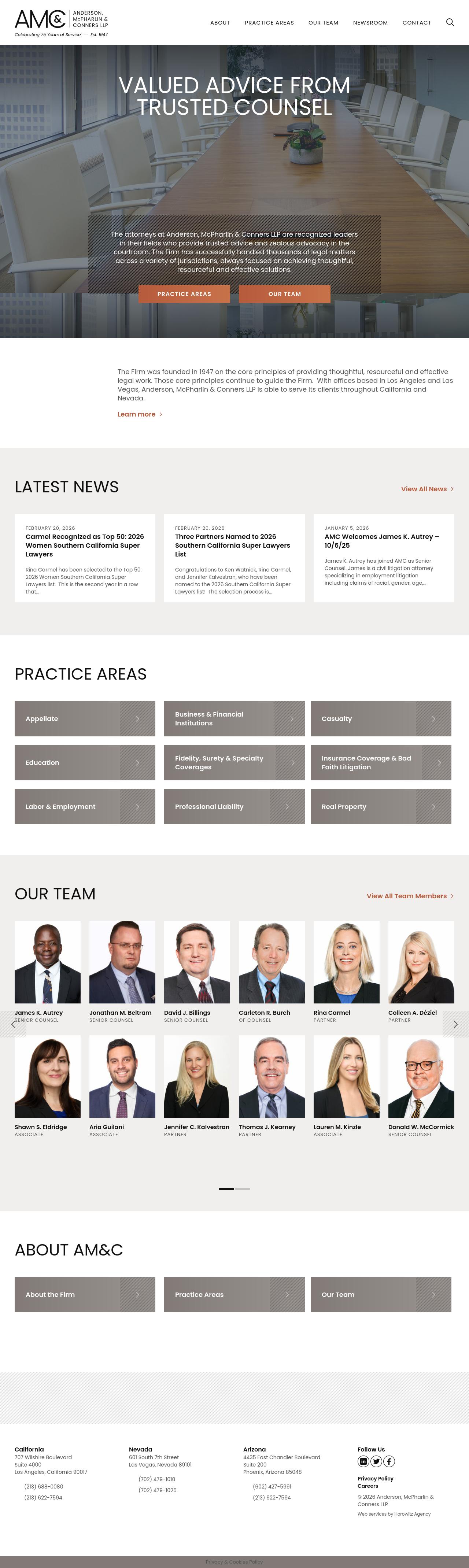 Anderson, McPharlin & Conners LLP - Los Angeles CA Lawyers