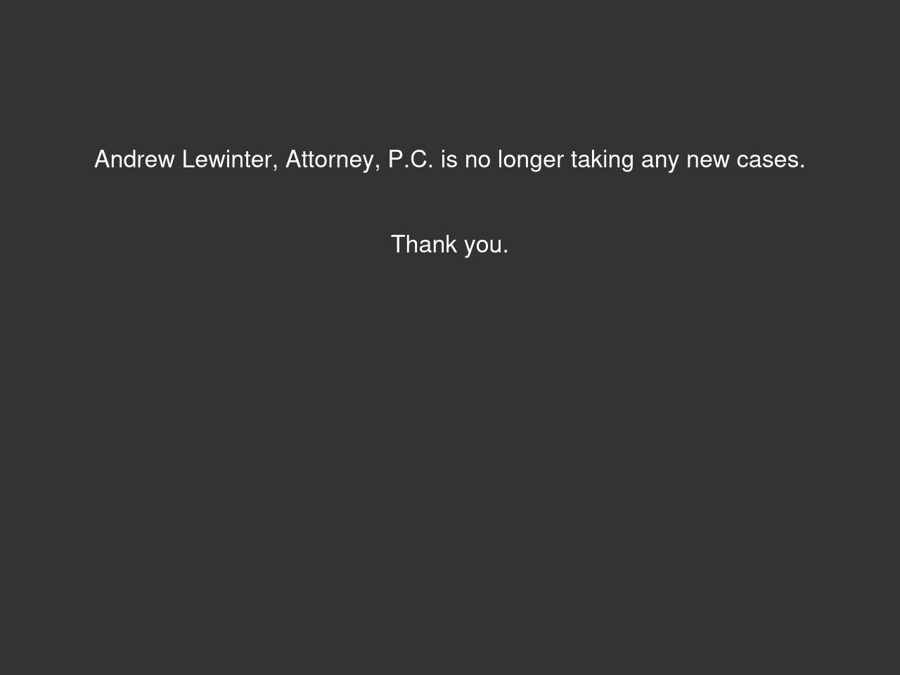 Andrew Lewinter Attorney PC - Eugene OR Lawyers