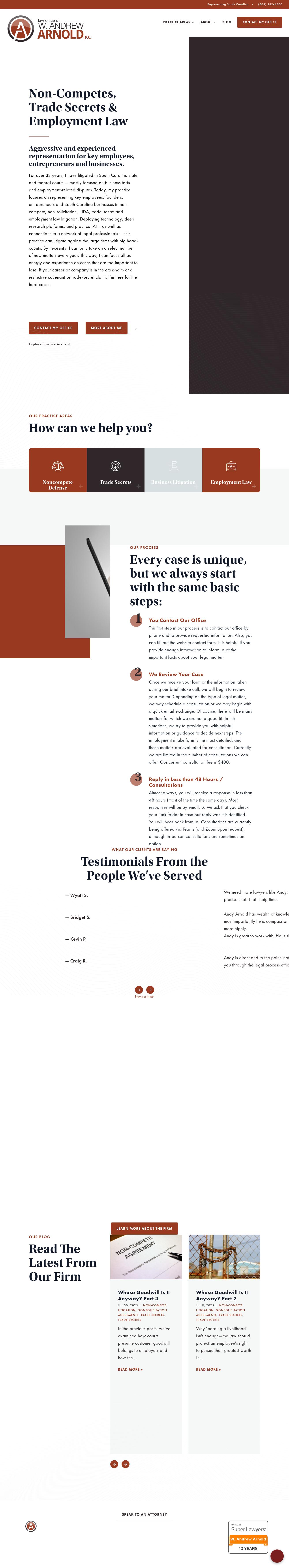 Andy Arnold, Attorney at Law - Greenville SC Lawyers