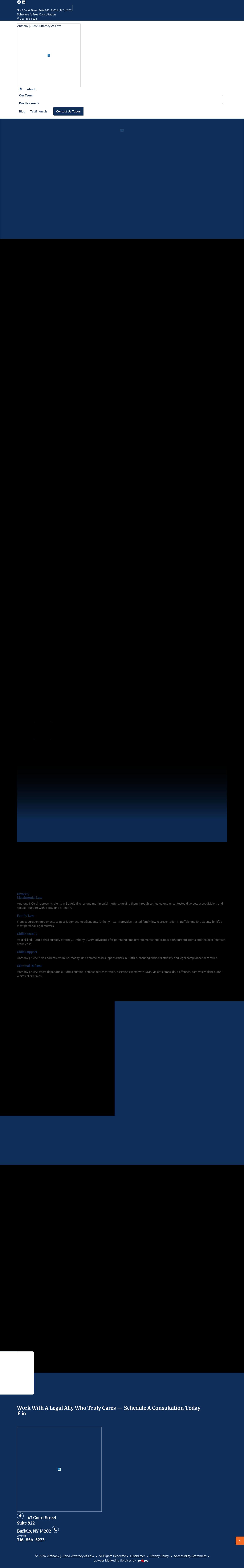 Anthony J Cervi, Attorney at Law - Buffalo NY Lawyers