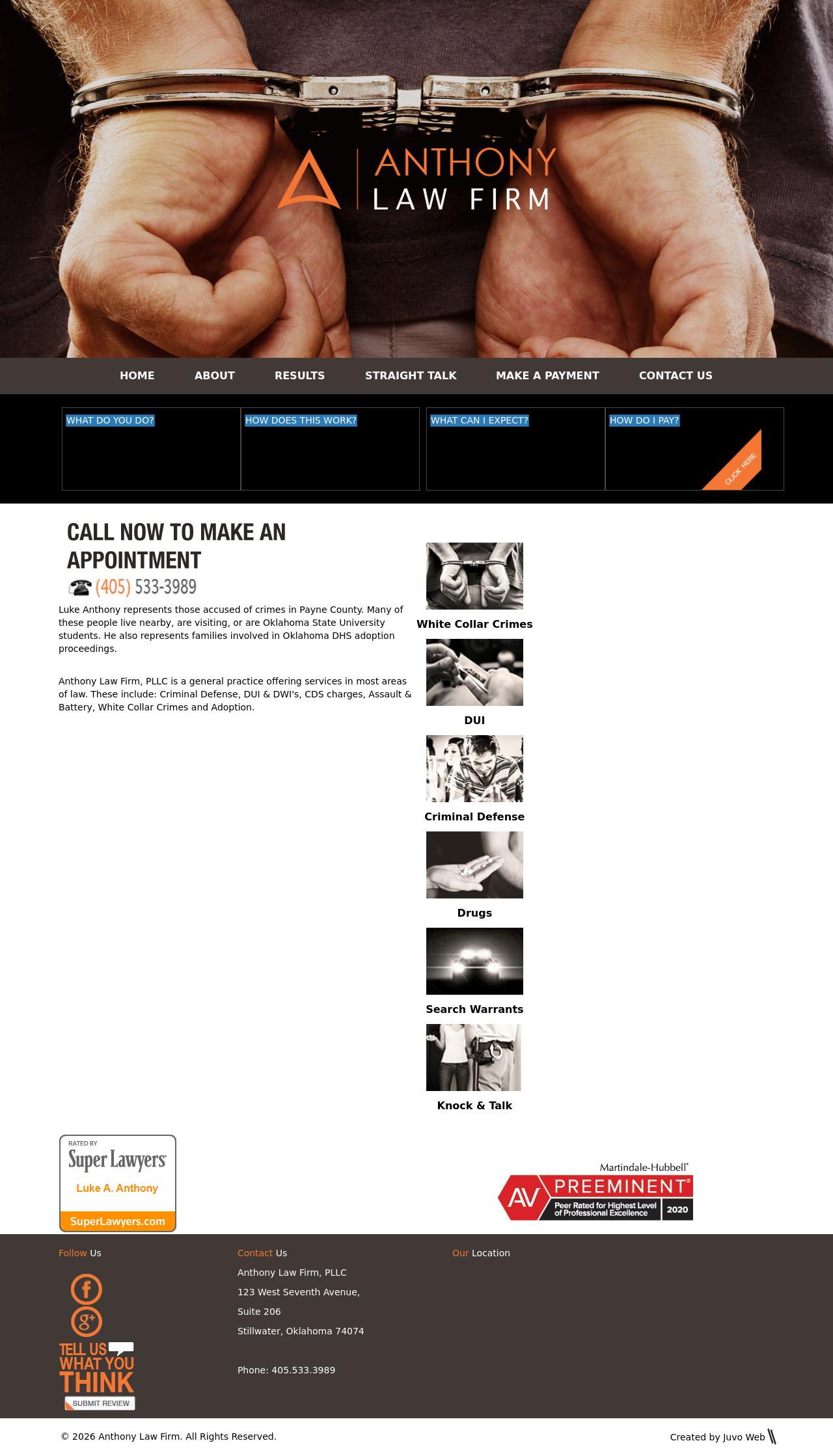 Anthony Law Firm, PLLC - Stillwater OK Lawyers