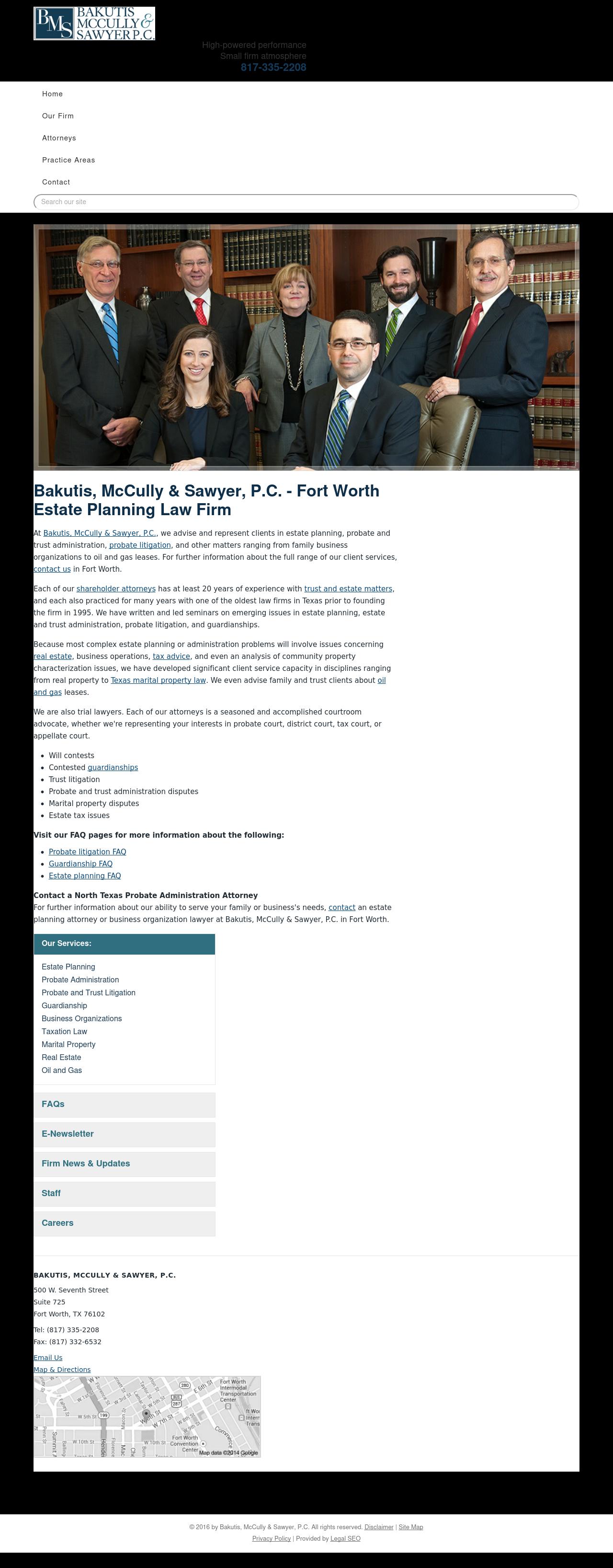 Bakutis, McCully & Sawyer, P.C. - Fort Worth TX Lawyers