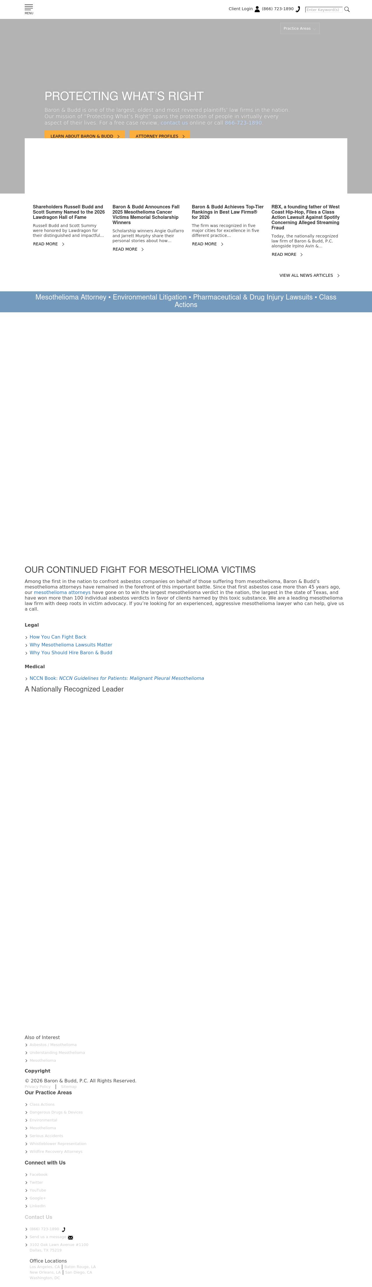 Baron & Budd, P.C. - Austin TX Lawyers