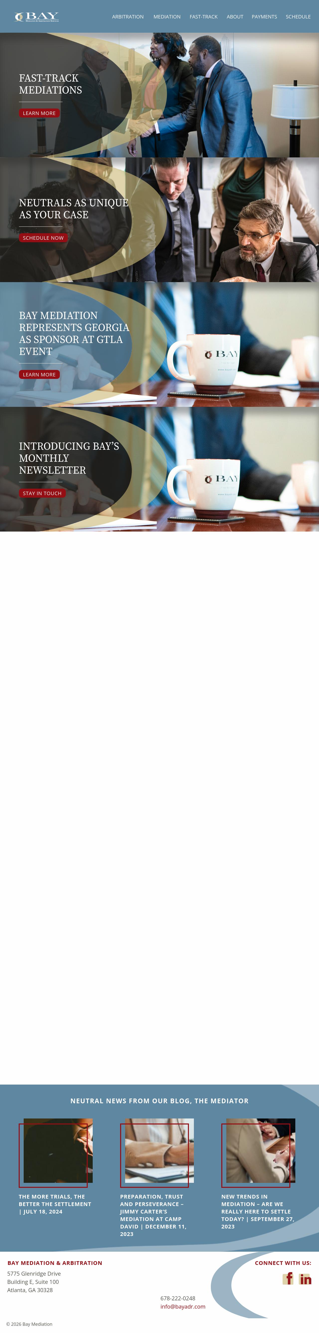 Bay Mediation & Arbitration Services, LLC - Atlanta GA Lawyers