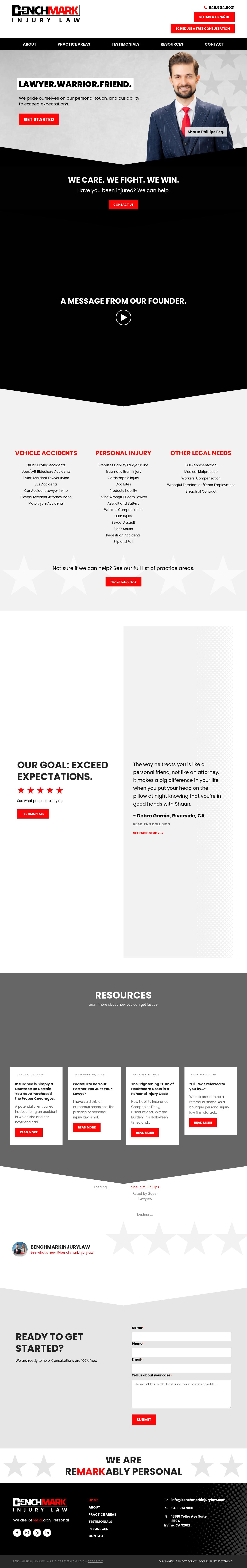 Benchmark Injury Law - Irvine CA Lawyers