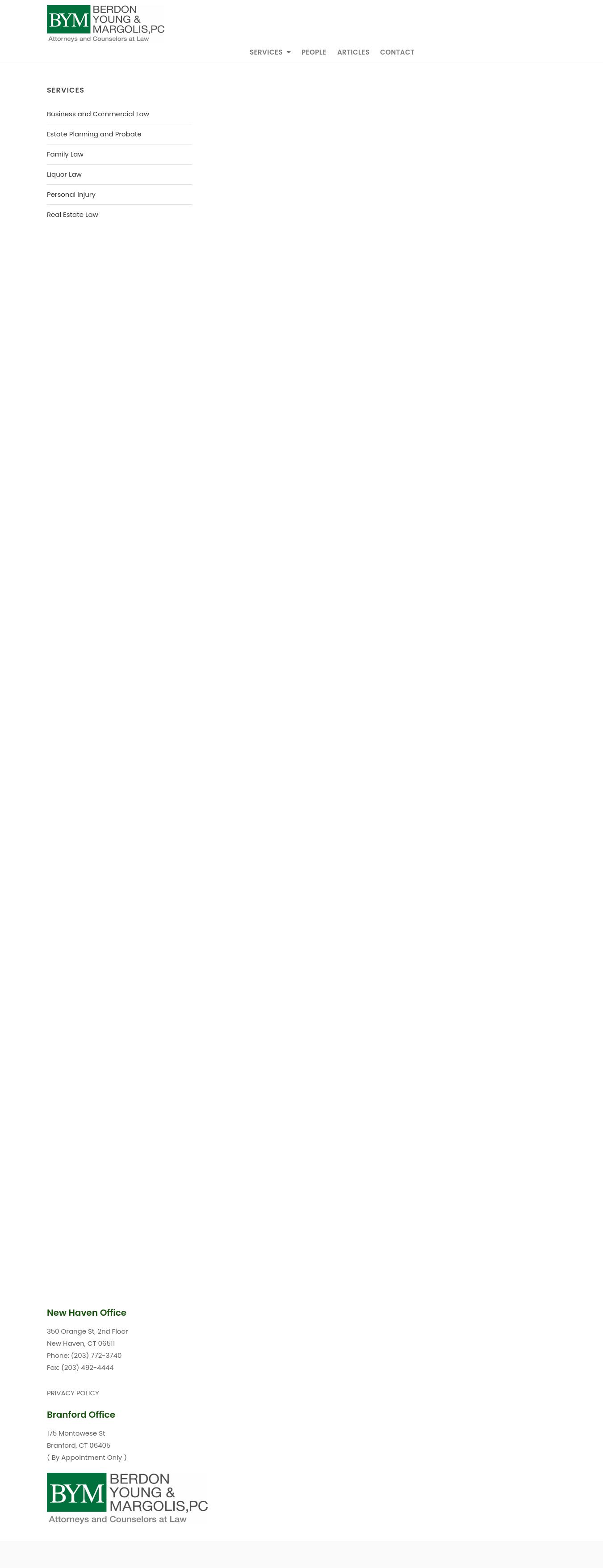 Berdon, Young & Margolis, PC - New Haven CT Lawyers