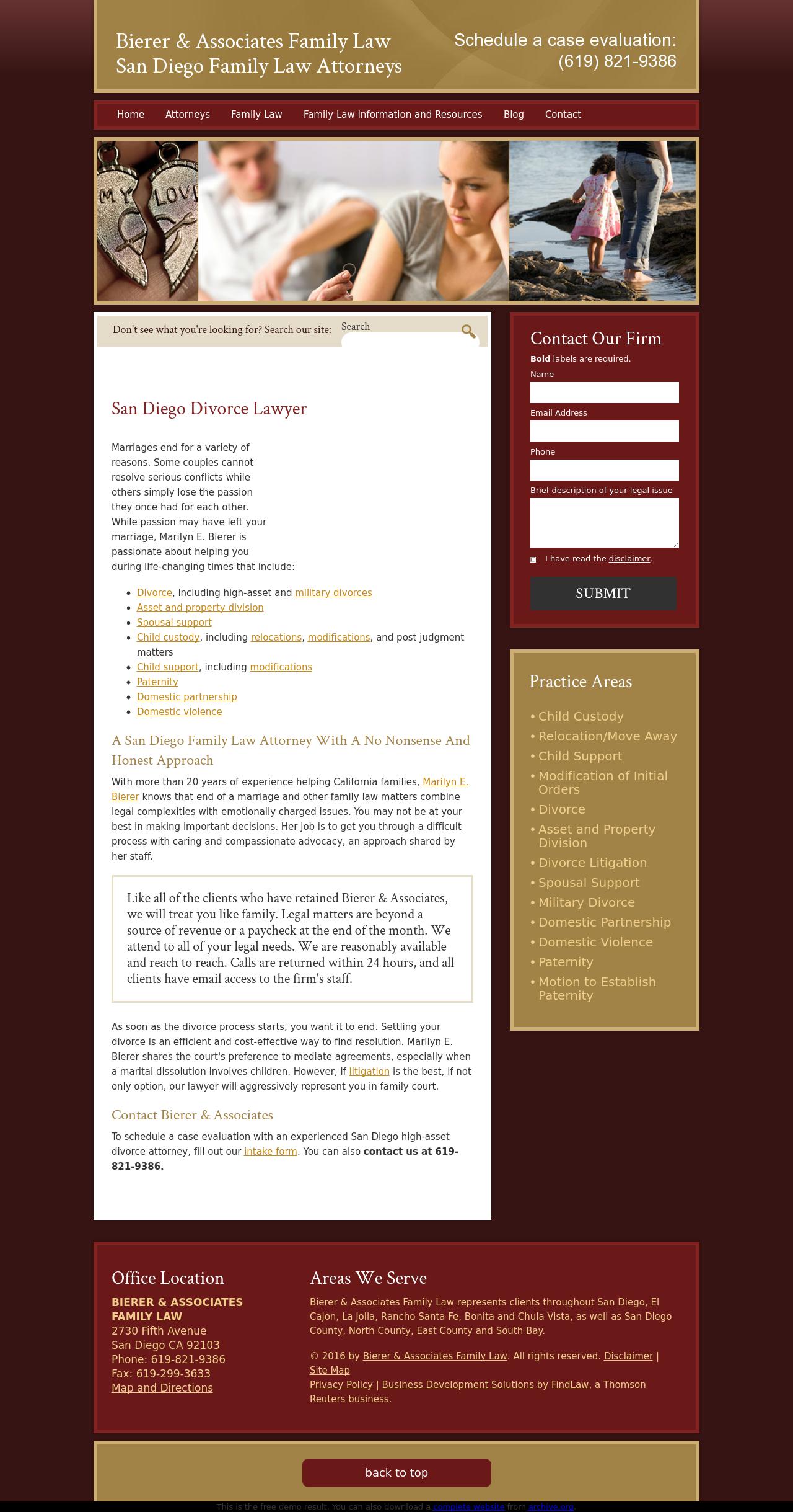 Bierer & Associates Family Law - San Diego CA Lawyers