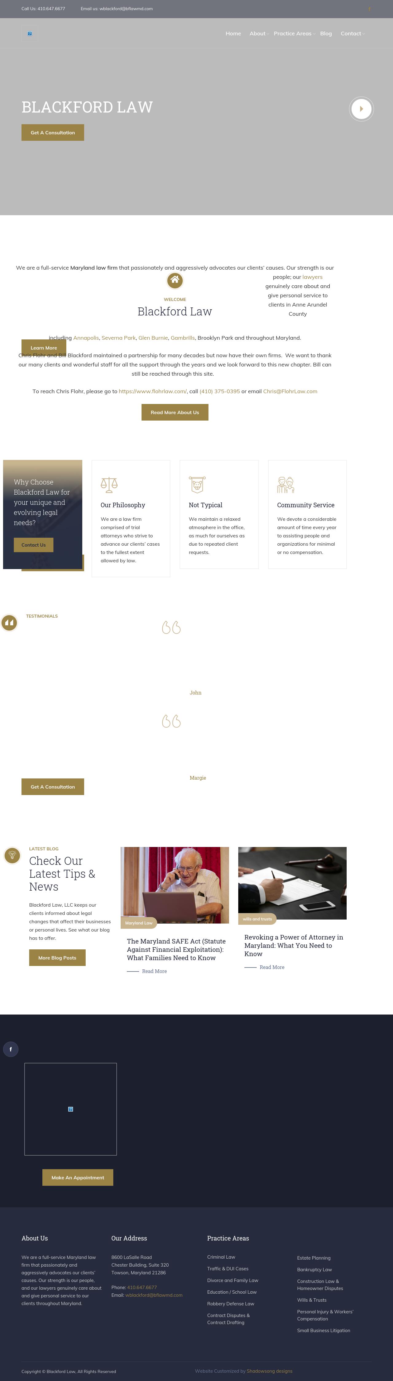 Blackford & Flohr, LLC - Towson MD Lawyers