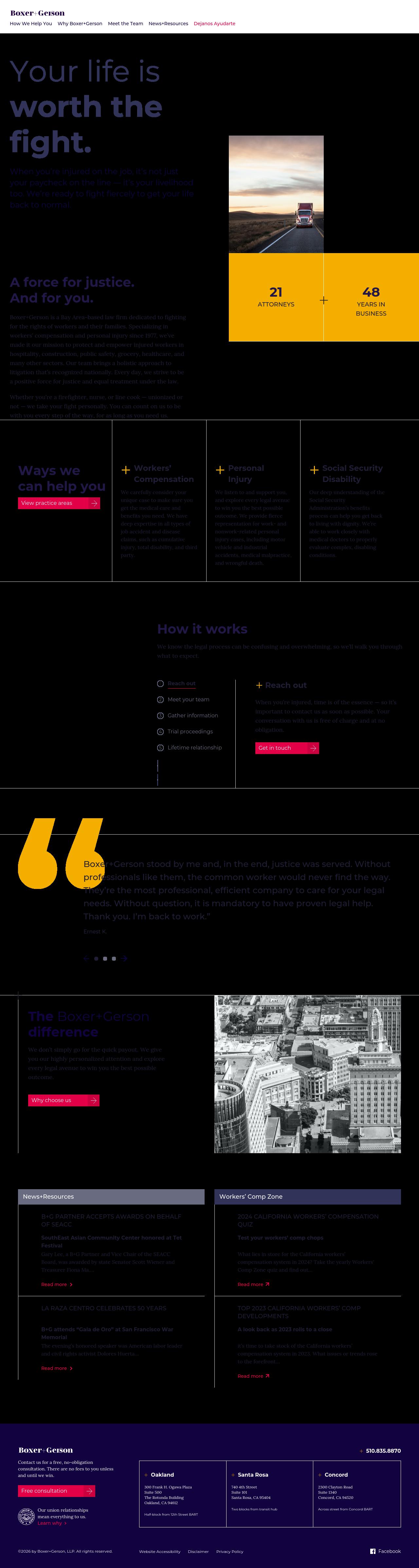 Boxer & Gerson, LLP - Oakland CA Lawyers