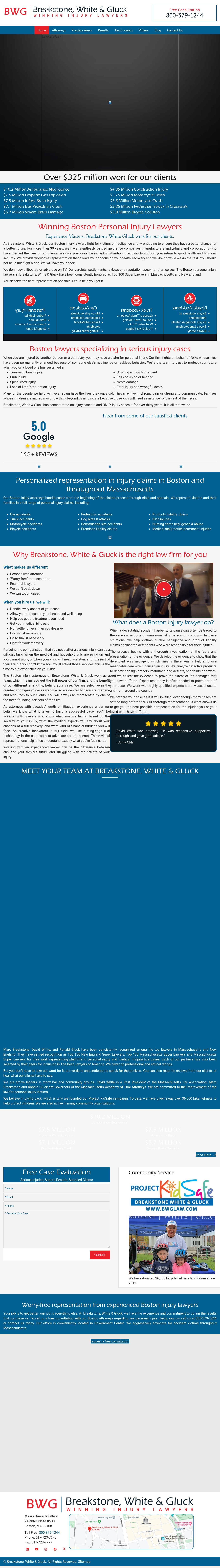 Breakstone, White & Gluck - Boston MA Lawyers