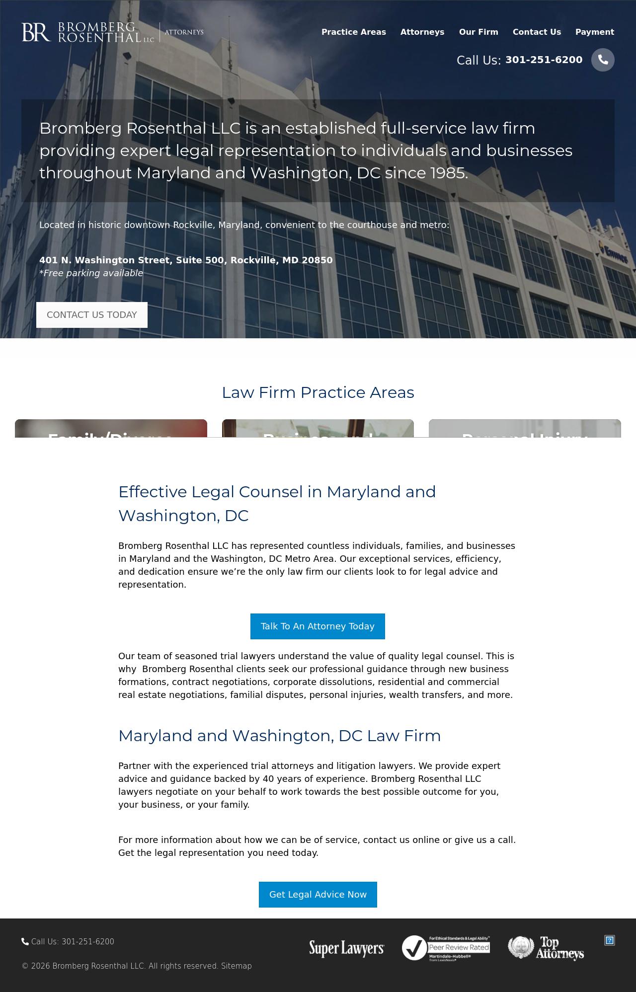 Bromberg Rosenthal LLC - Rockville MD Lawyers