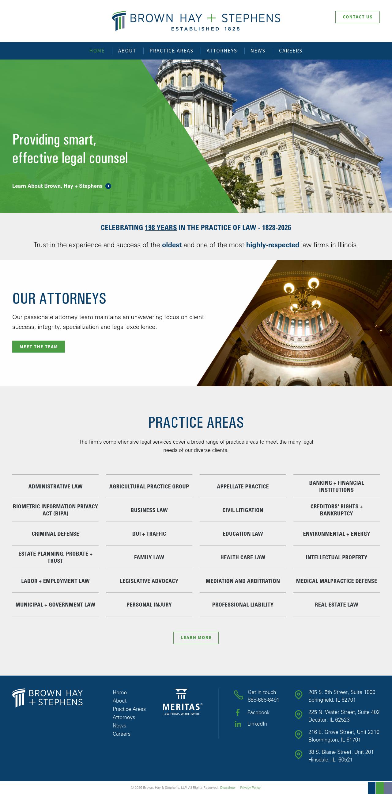 Brown Hay & Stephens LLP - Springfield IL Lawyers