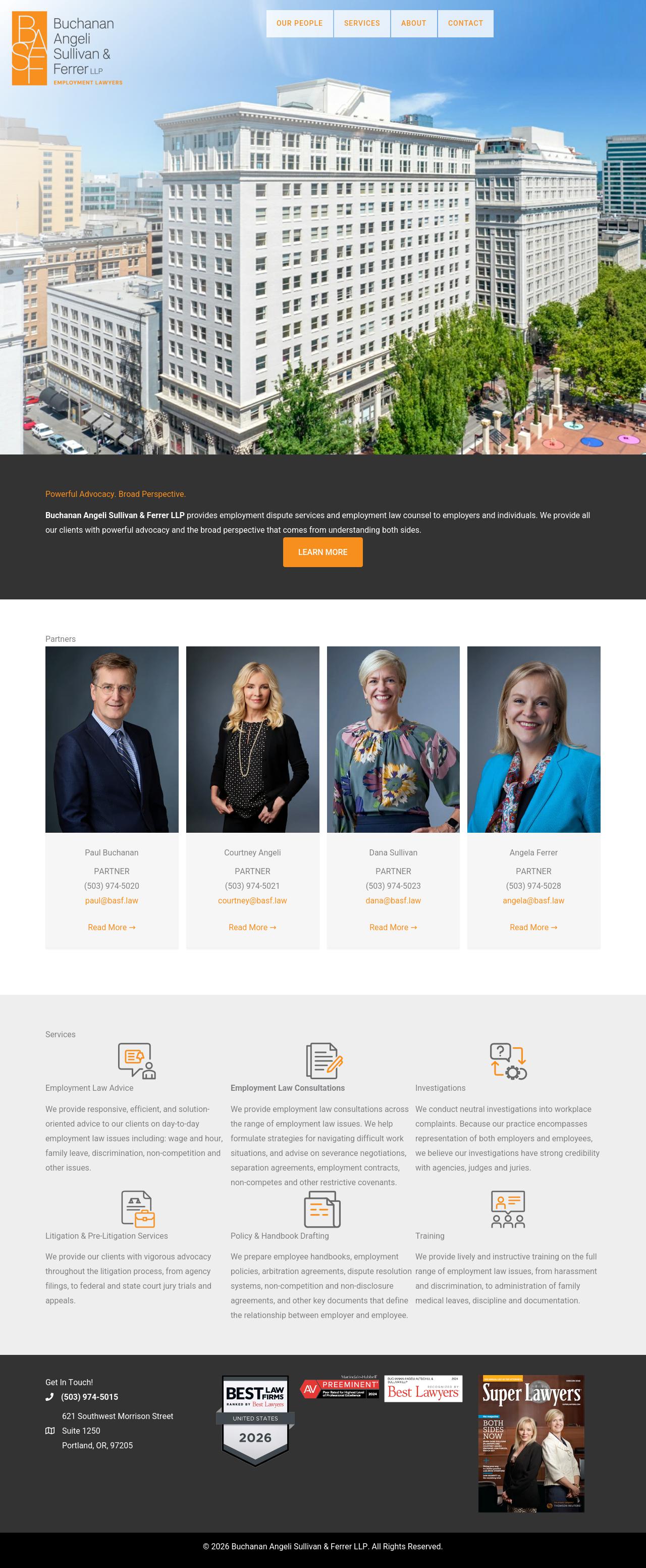 Buchanan Angeli Altschul & Sullivan LLP - Portland OR Lawyers