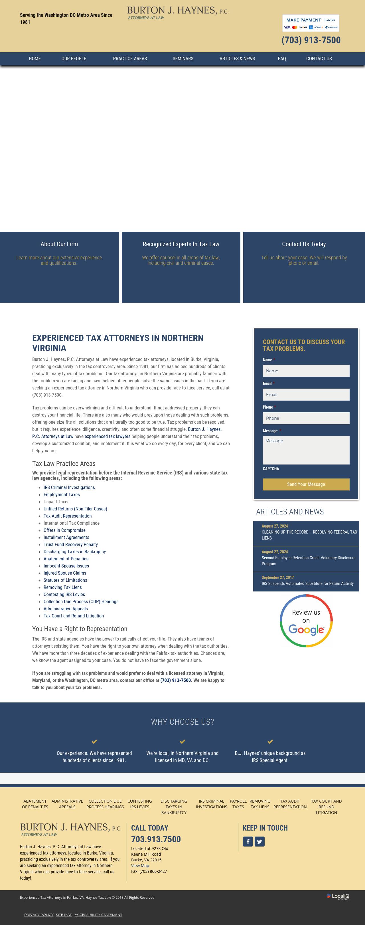 Burton J. Haynes, P.C. - Burke VA Lawyers