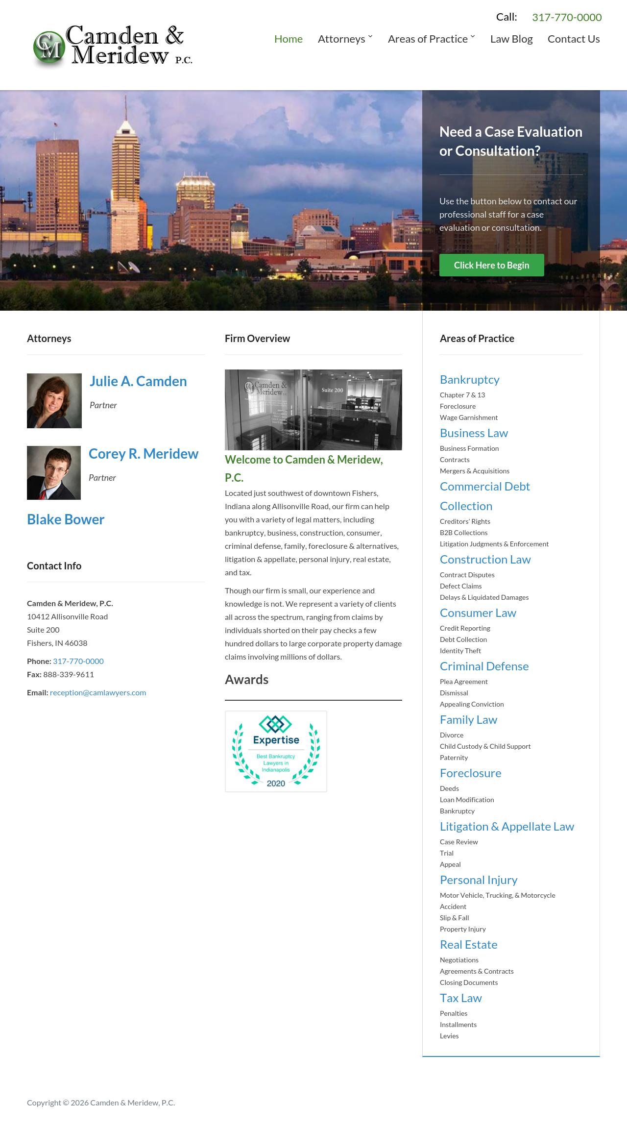 Camden & Meridew PC - Fishers IN Lawyers