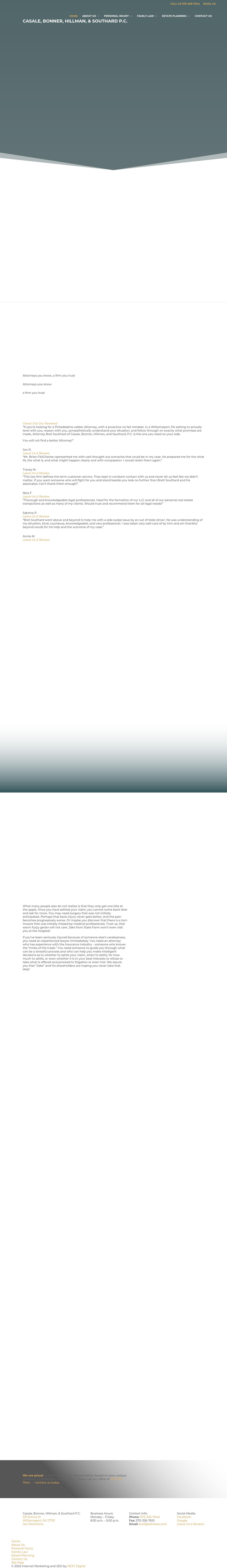 Casale & Bonner, P.C. - Williamsport PA Lawyers