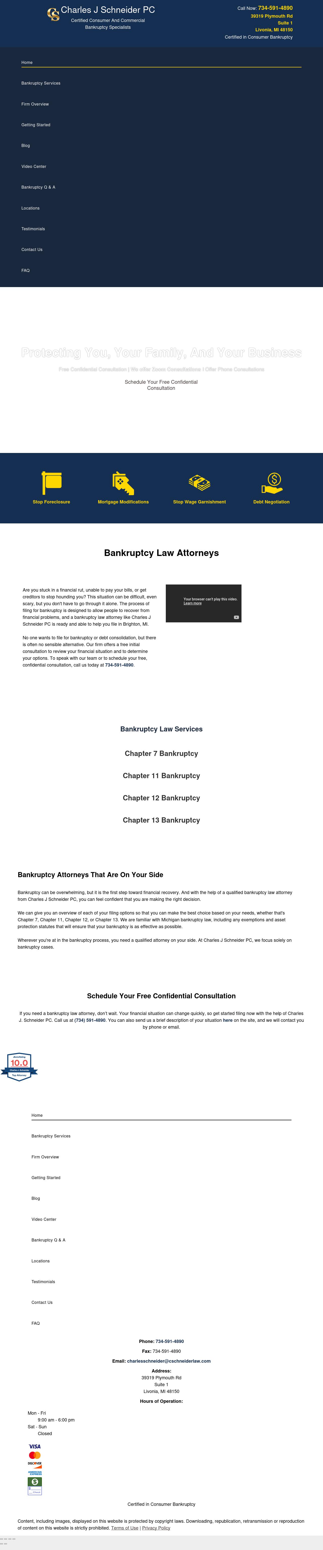 Charles J. Schneider, P.C. - Livonia MI Lawyers