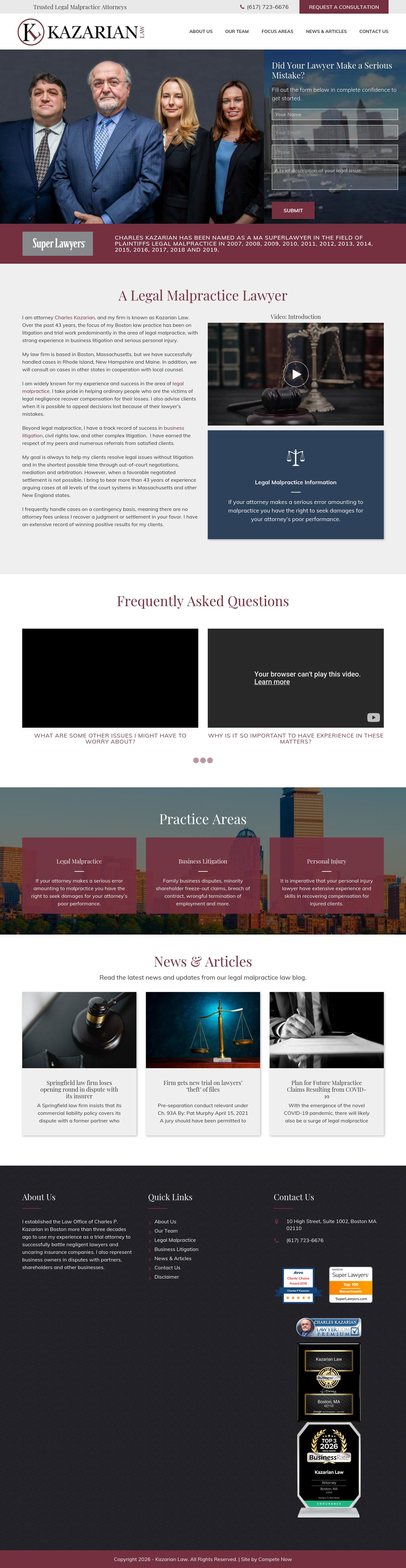 Charles P. Kazarian, Esq. - Boston MA Lawyers