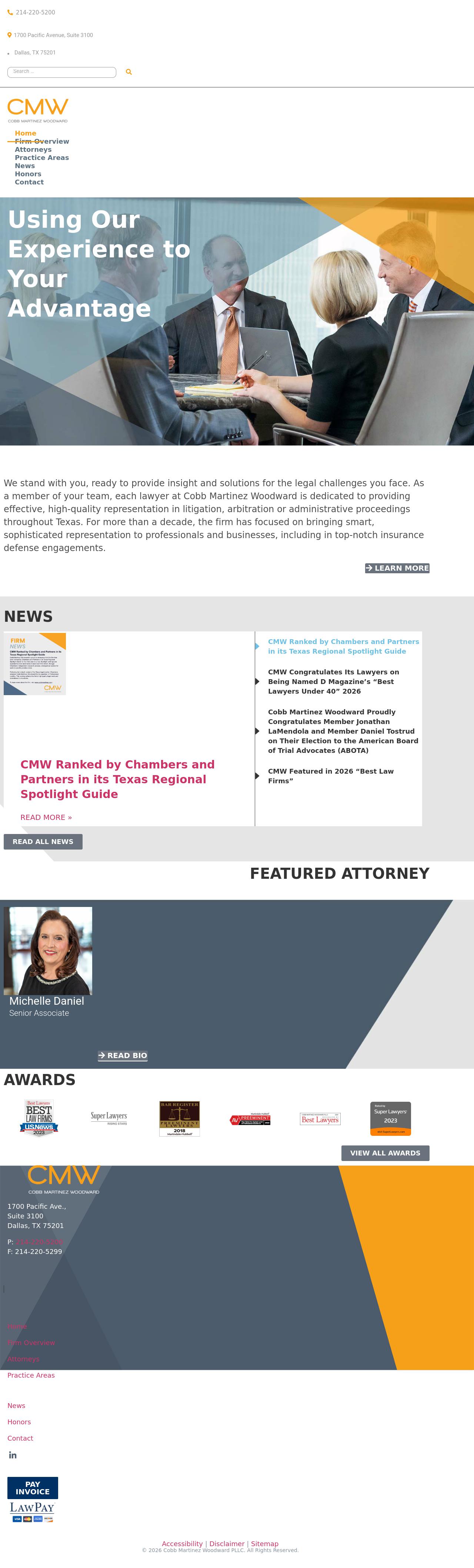 Cobb Martinez Woodward PLLC - Dallas TX Lawyers