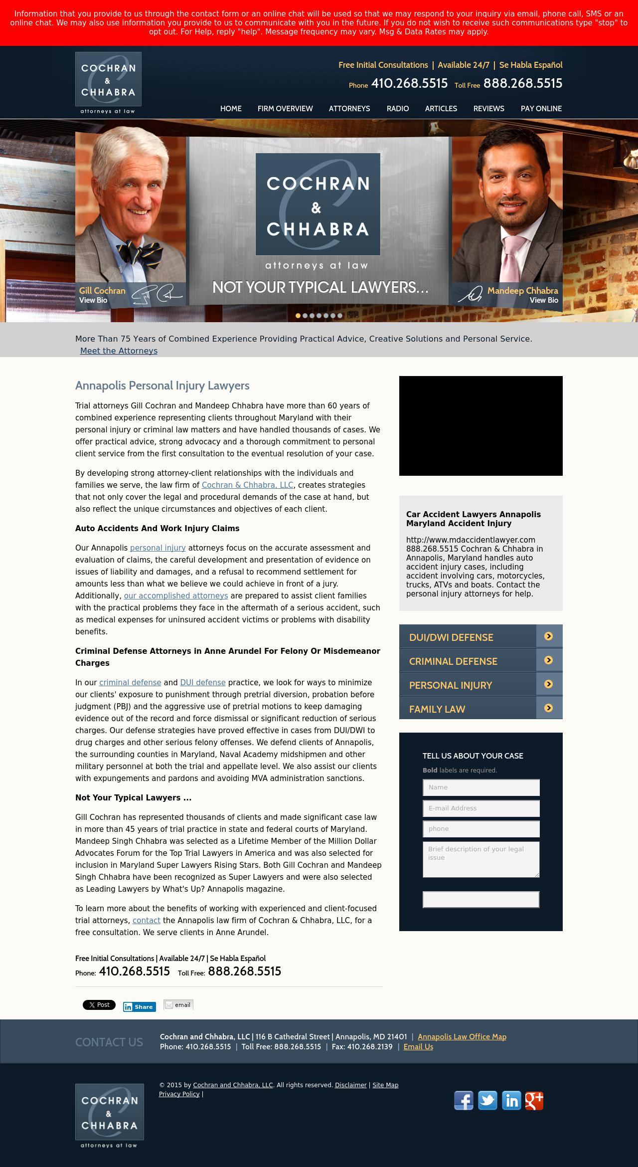 Cochran and Chhabra, LLC - Annapolis MD Lawyers