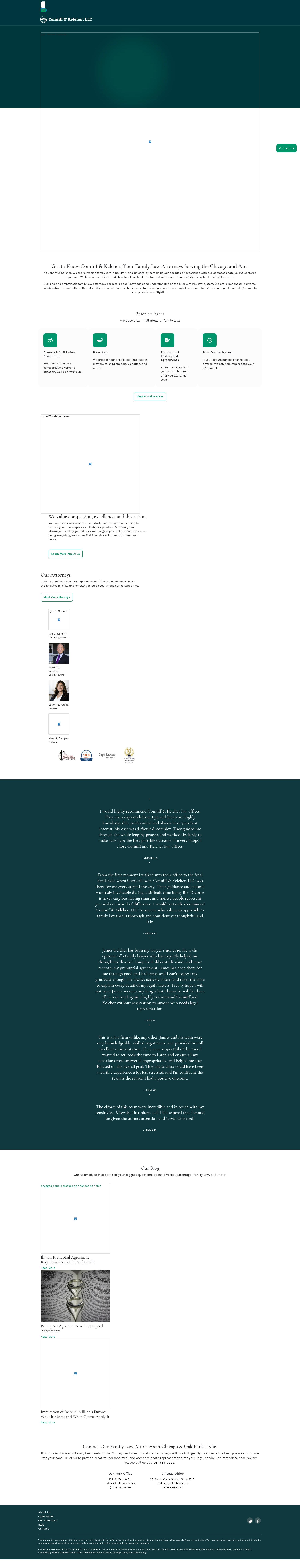 Conniff Law Offices - Oak Park IL Lawyers