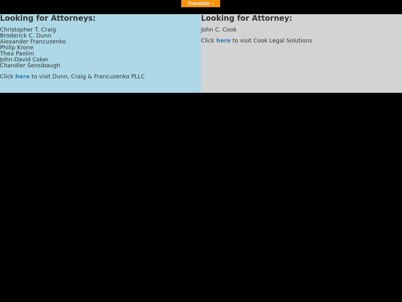 Cook Craig & Francuzenko, PLLC - Fairfax VA Lawyers