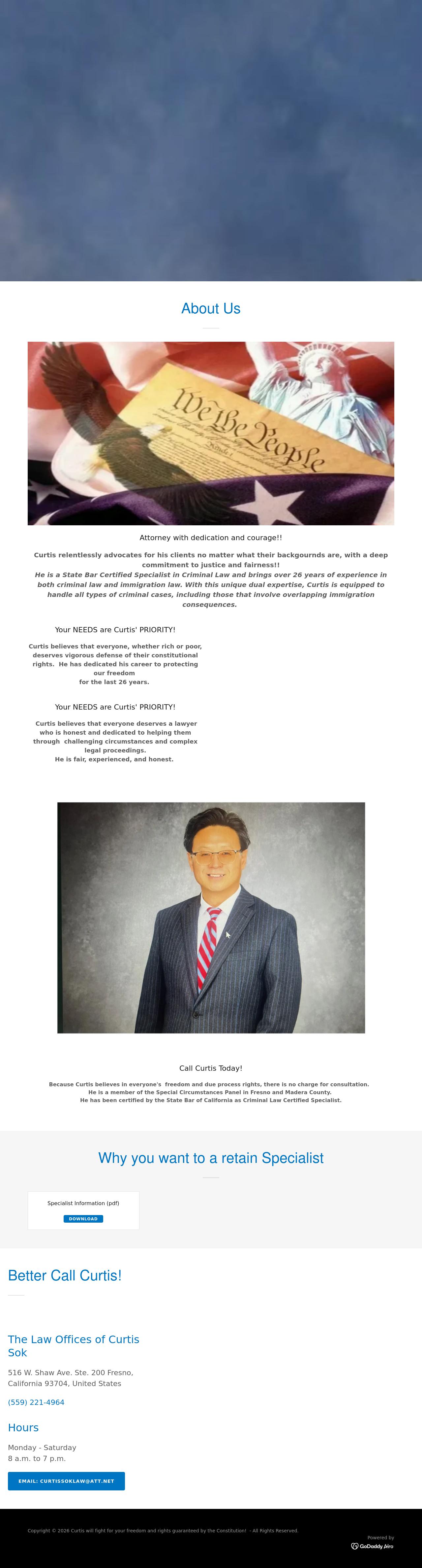 Curtis B. Sok, Attorney at Law - Fresno CA Lawyers