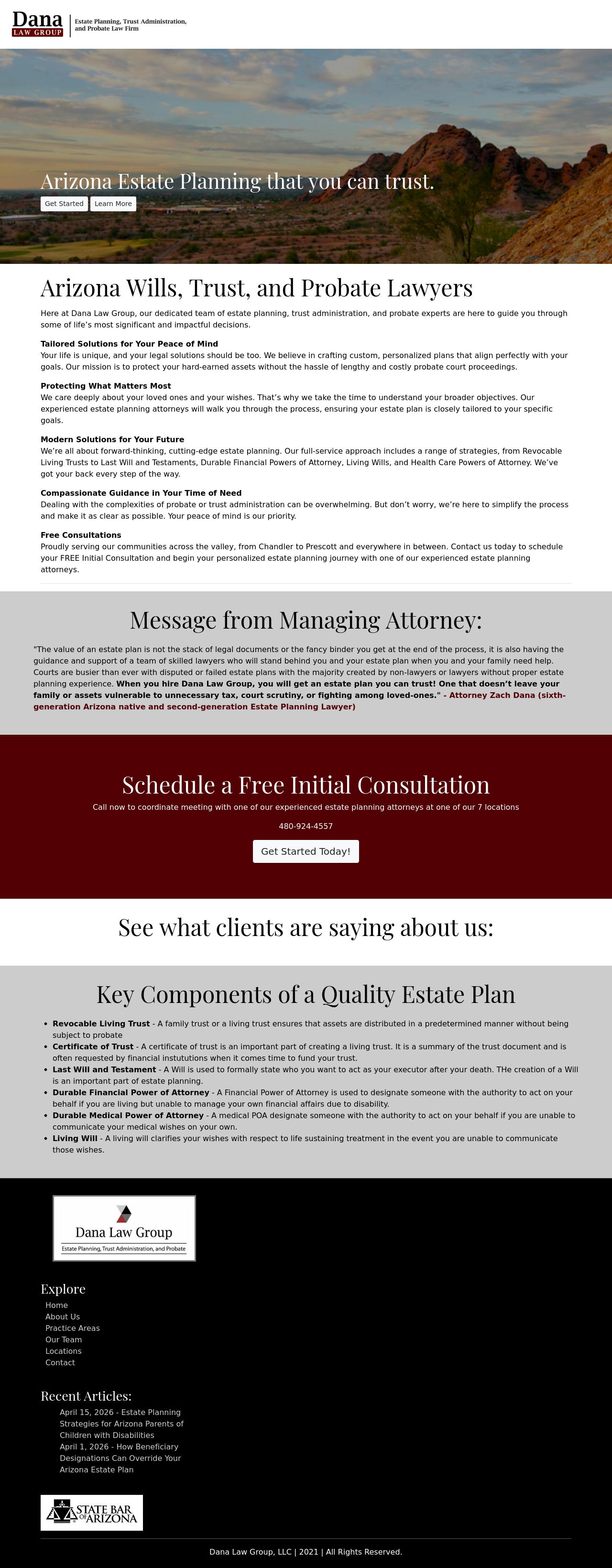Dana Law Group, LLC - Mesa AZ Lawyers