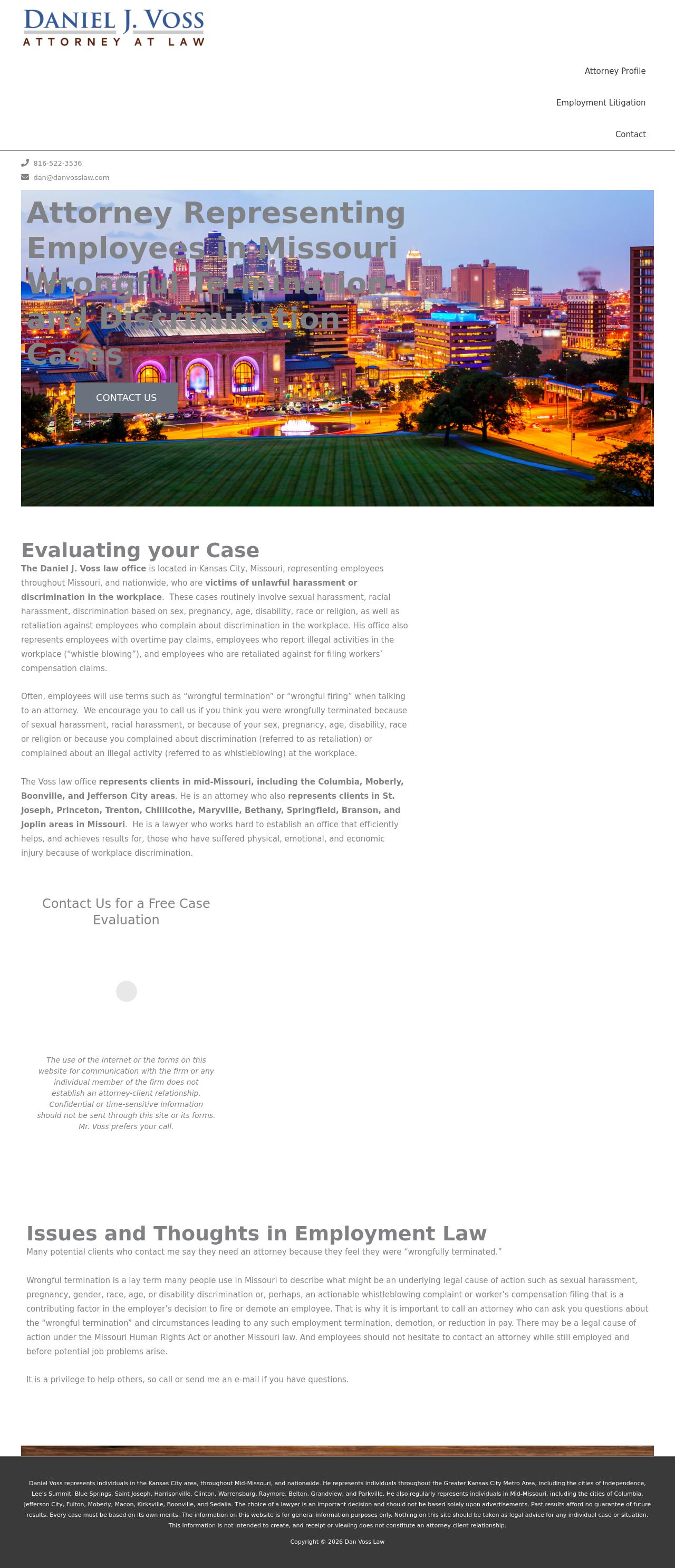 Daniel J. Voss - Kansas City MO Lawyers