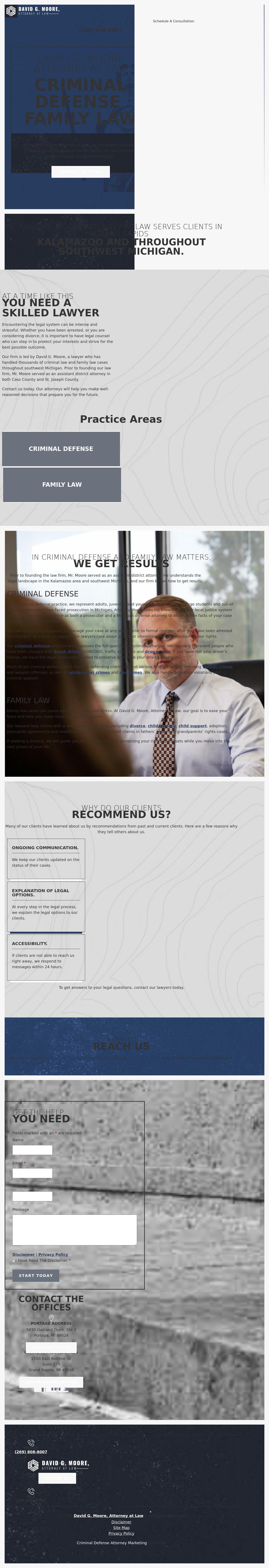 David G. Moore, Attorney at Law - Kalamazoo MI Lawyers