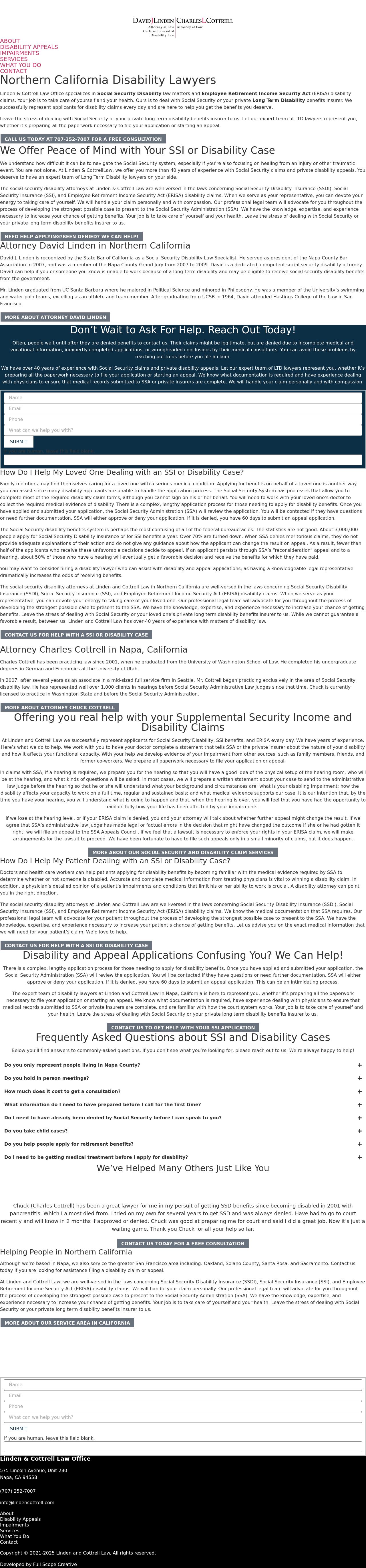 David J. Linden - Napa CA Lawyers