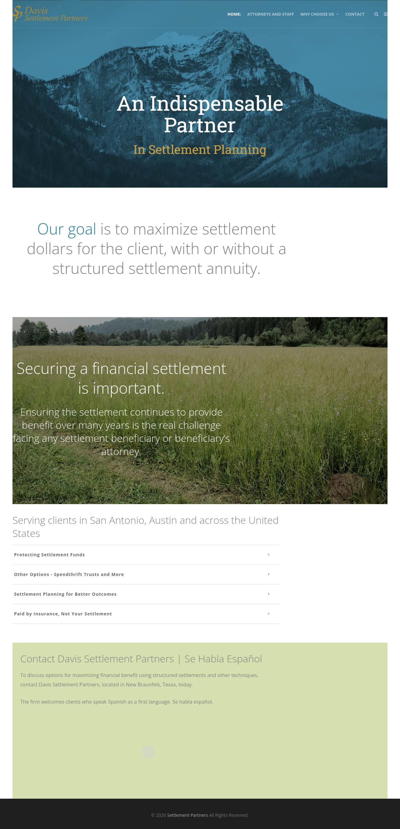 Davis Settlement Partners - New Braunfels TX Lawyers