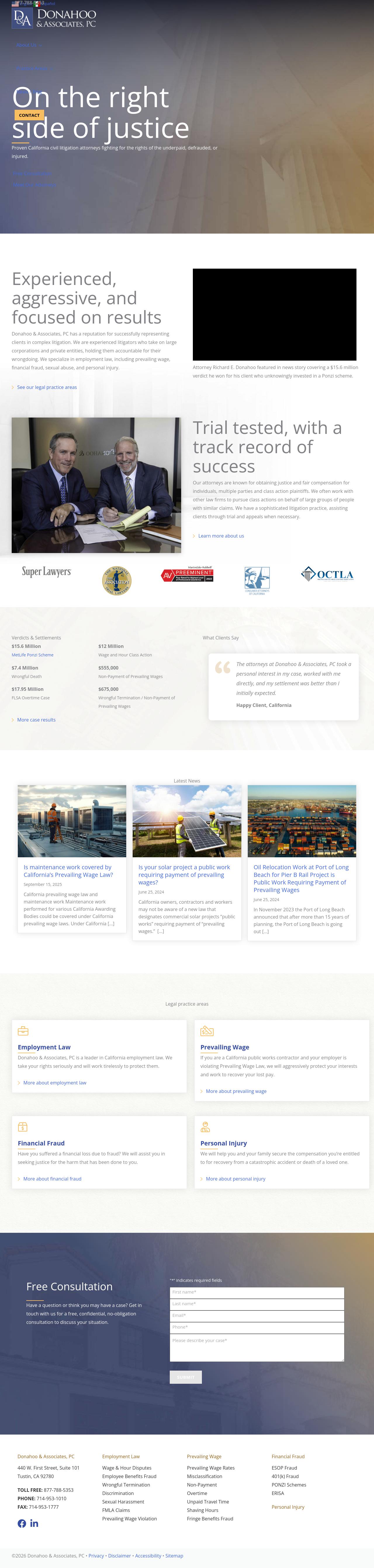 Donahoo & Associates - Tustin CA Lawyers