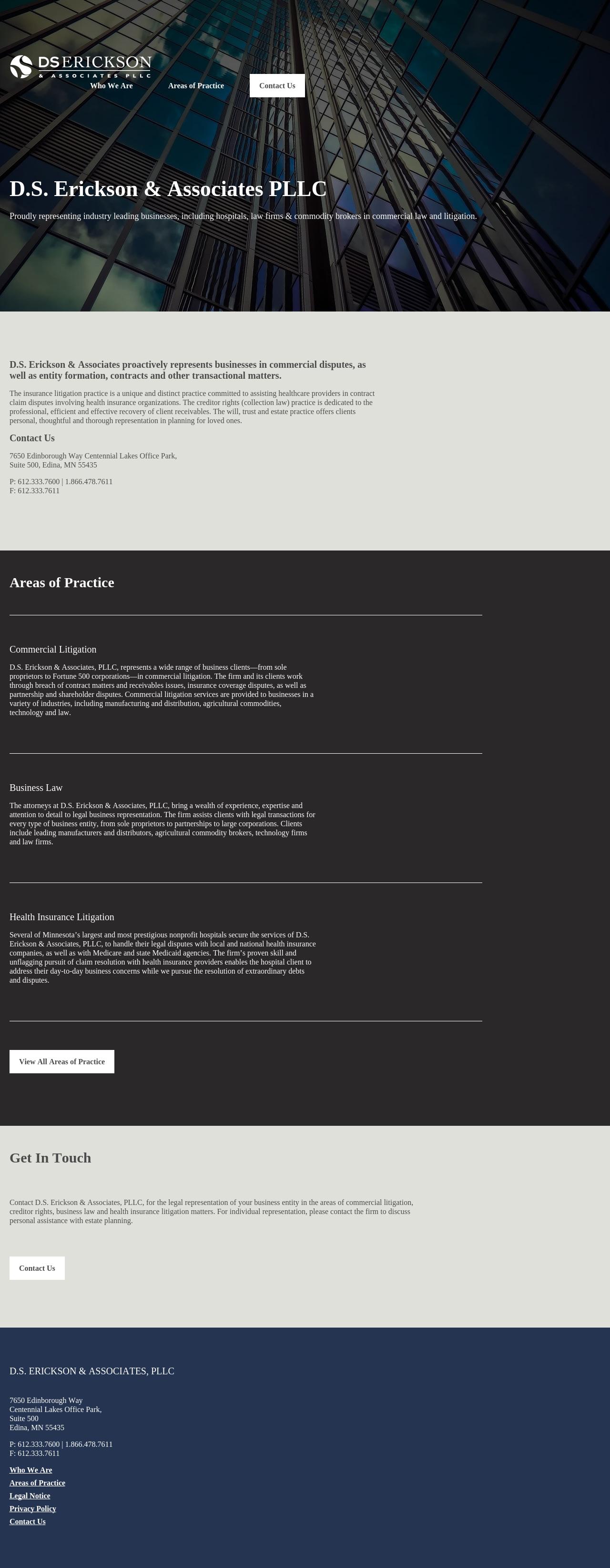 D.S. Erickson & Associates, PLLC - Minneapolis MN Lawyers