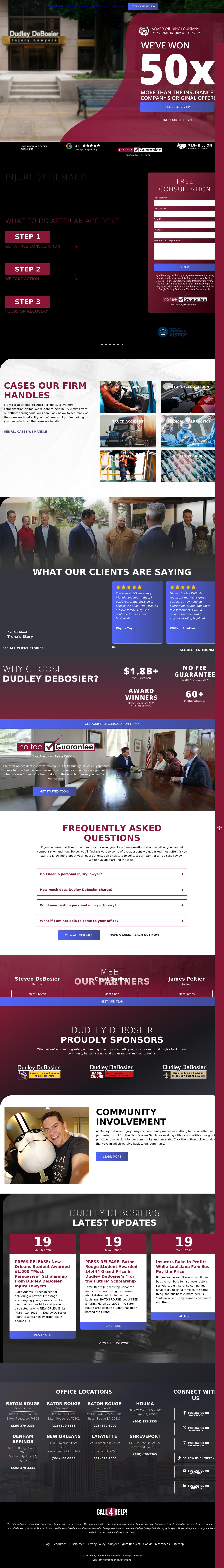 Dudley Debosier - Prairieville LA Lawyers
