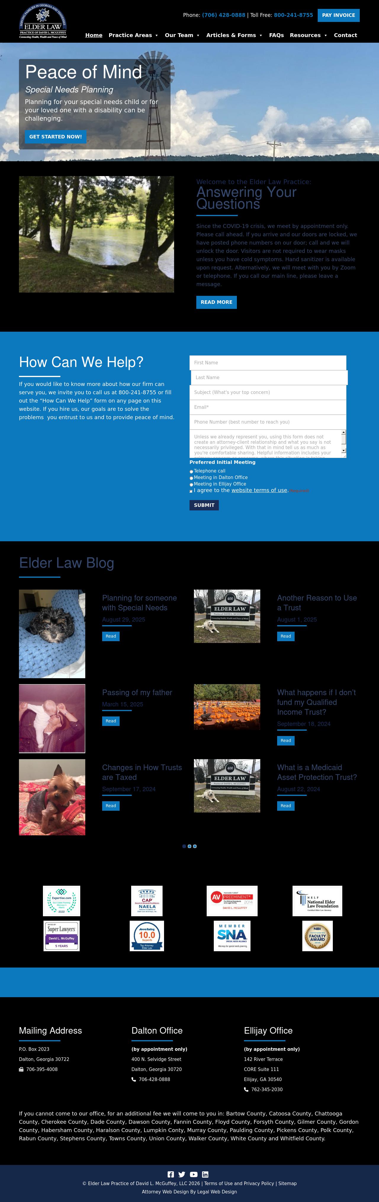 Elder Law Practice of David L. McGuffey - Dalton GA Lawyers