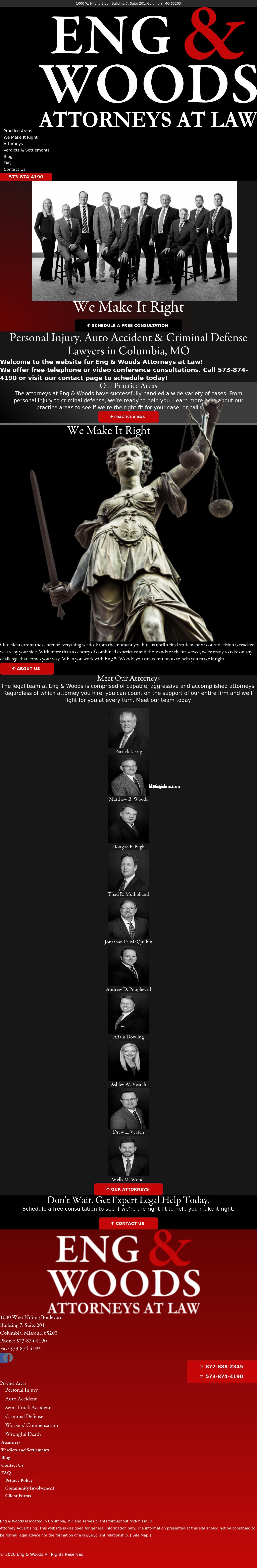 Eng & Woods Attorneys At Law - Columbia MO Lawyers