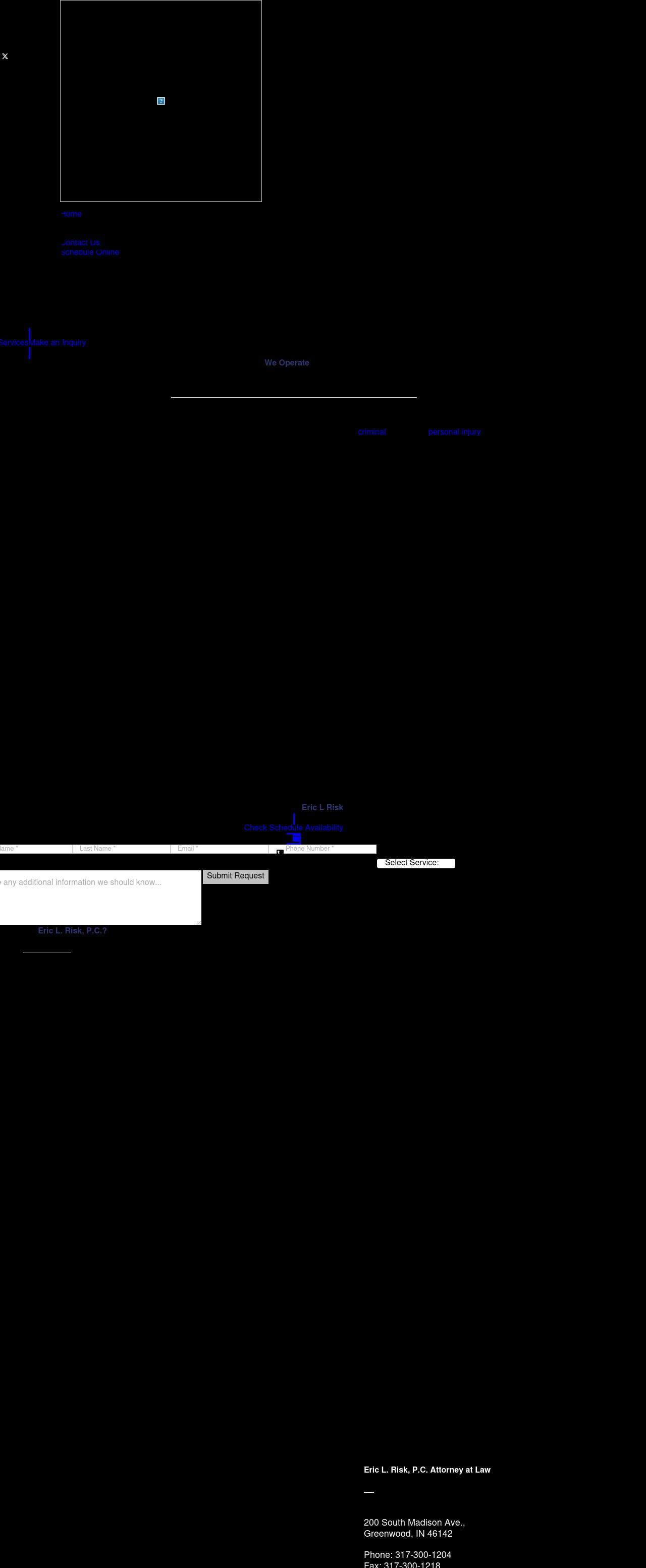 Eric L. Risk - Attorney at Law - Greenwood IN Lawyers