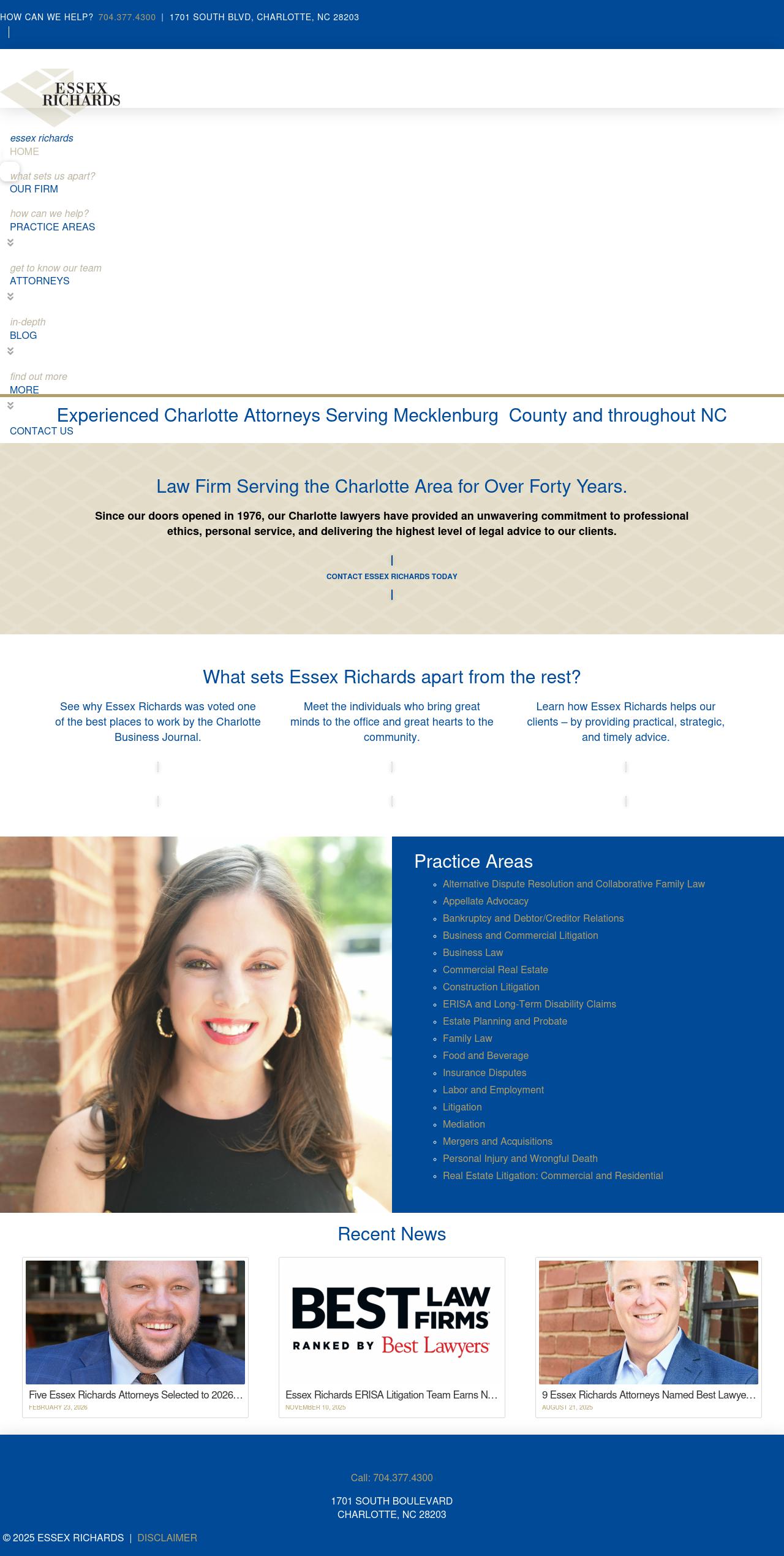 Essex Richards, P.A. - Charlotte NC Lawyers
