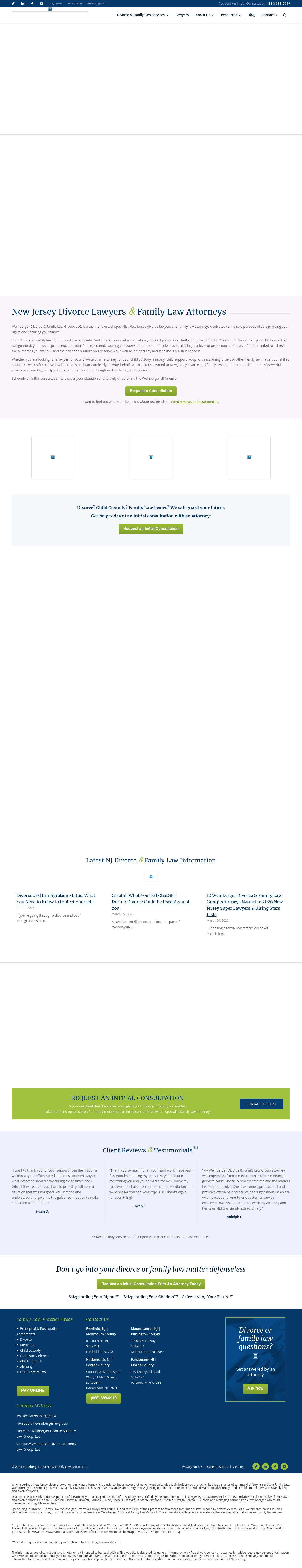 Weinberger Divorce & Family Law Group - Hackensack NJ Lawyers