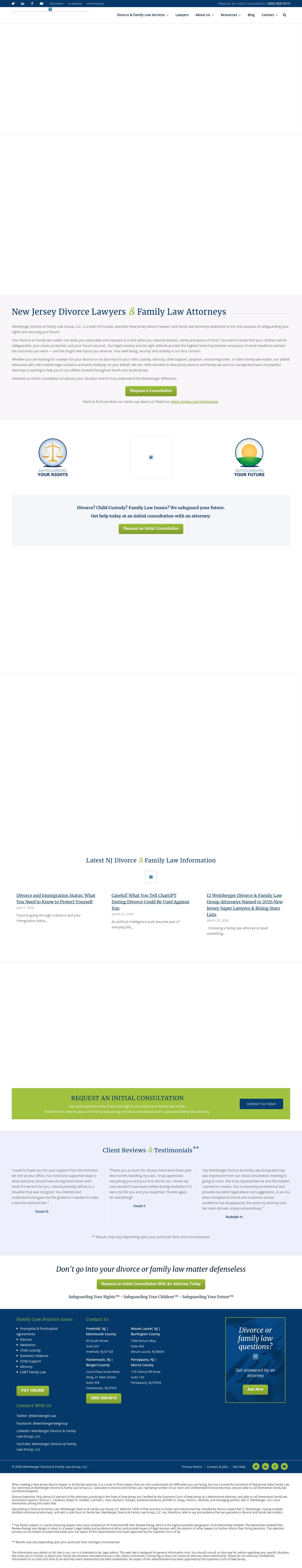 Weinberger Divorce & Family Law Group LLC - Mount Laurel NJ Lawyers