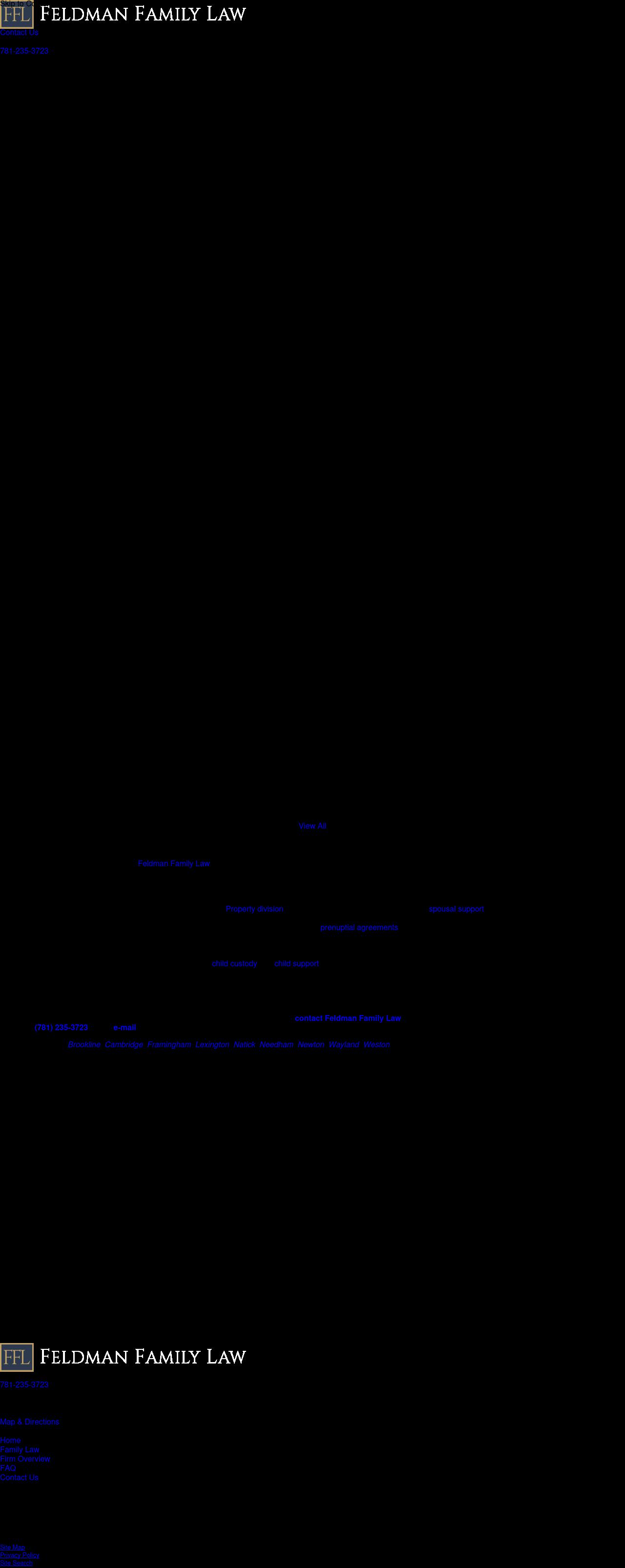 Feldman Family Law - Wellesley MA Lawyers