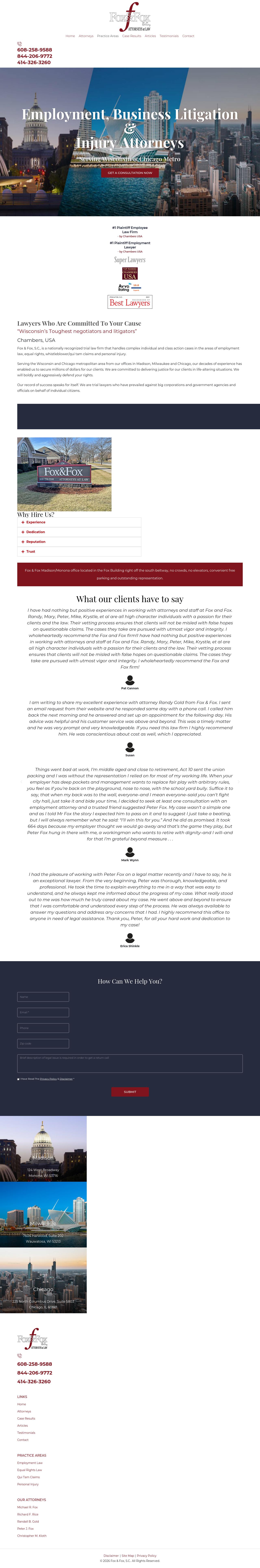 Fox & Fox, S.C. - Chicago IL Lawyers